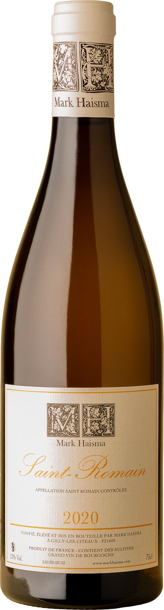 Mark Haisma - Saint-Romain Blanc Chardonnay 2020