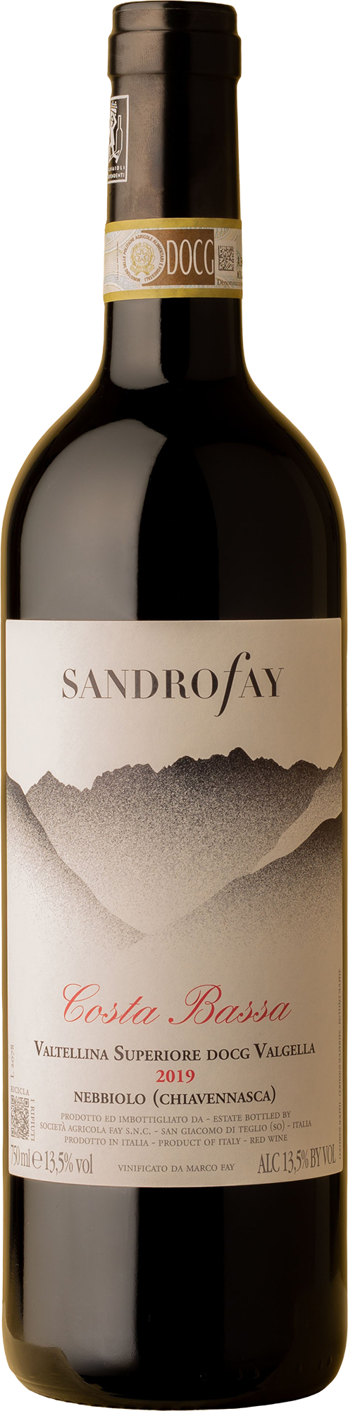 Sandro Fay - Costa Bassa Valtellina Superiore Nebbiolo 2019 Red Wine
