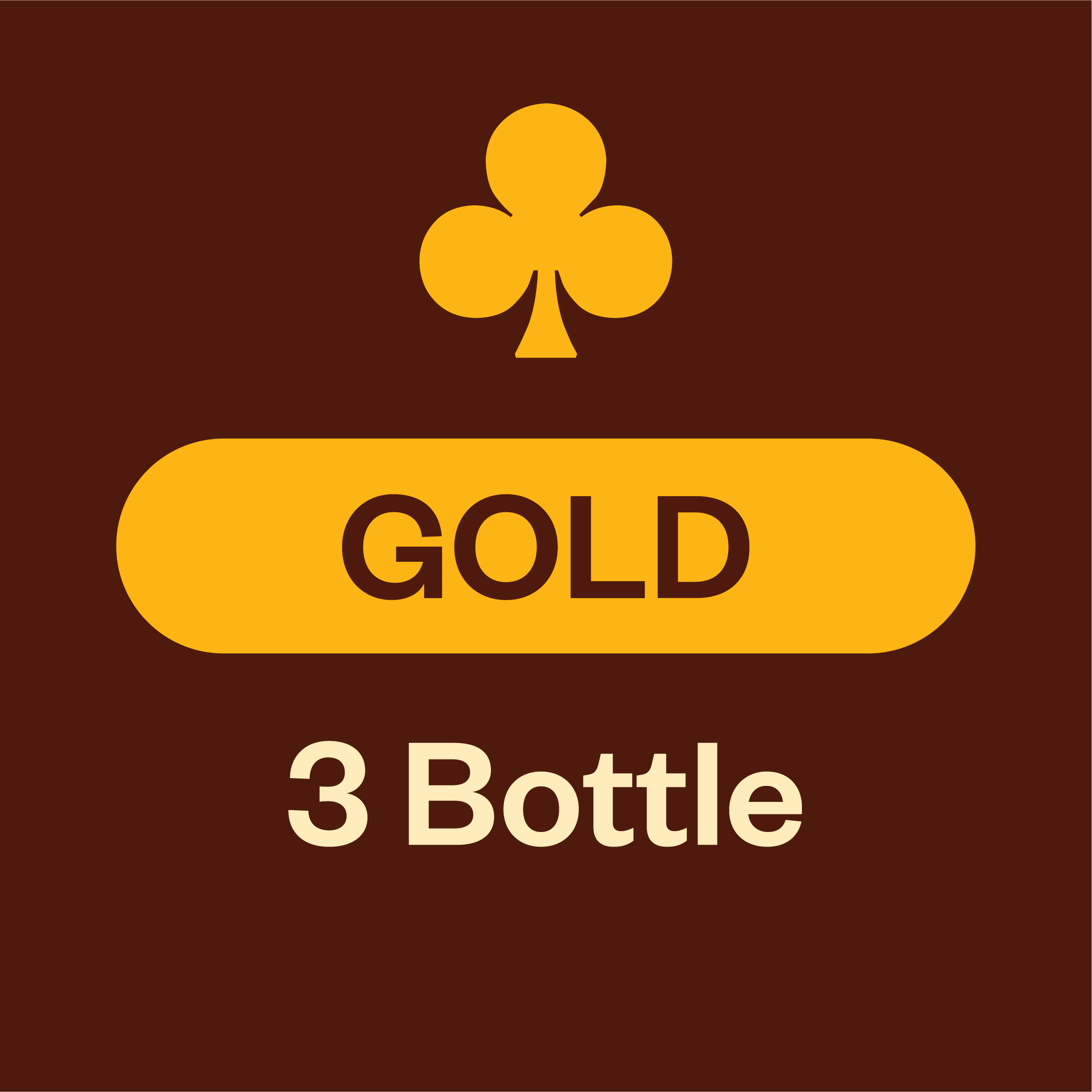 3 BOTTLE GOLD Mixed Progressive / Traditional Club Membership 3-pack Default