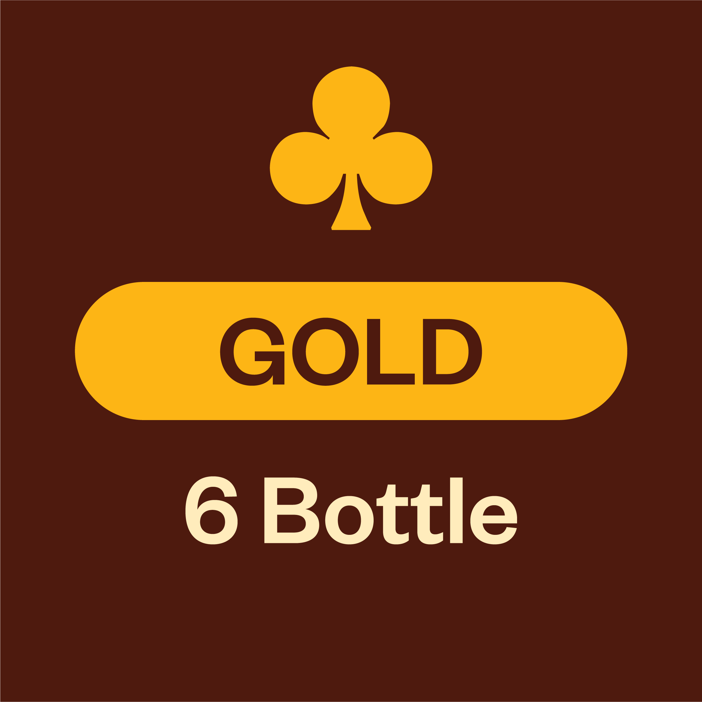 6 BOTTLE GOLD Reds Only Progressive / Traditional Club Membership Default
