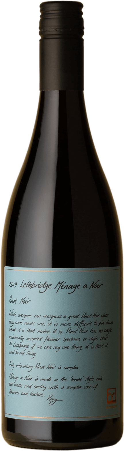 Lethbridge - Menage a Noir Pinot Noir 2019 Red Wine