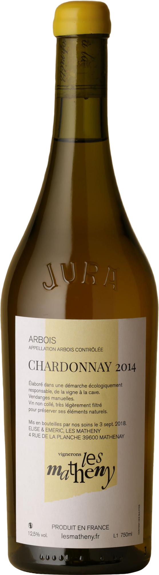 Les Matheny - Cotes Du Jura Chardonnay 2014 White Wine